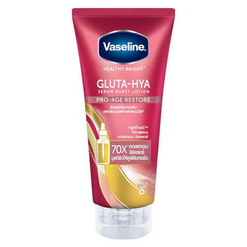 لوسیون بدن تیوپی وازلین روشن کننده حجم 200 میل Gluta‑Hya مدل Pro‑Age Restore